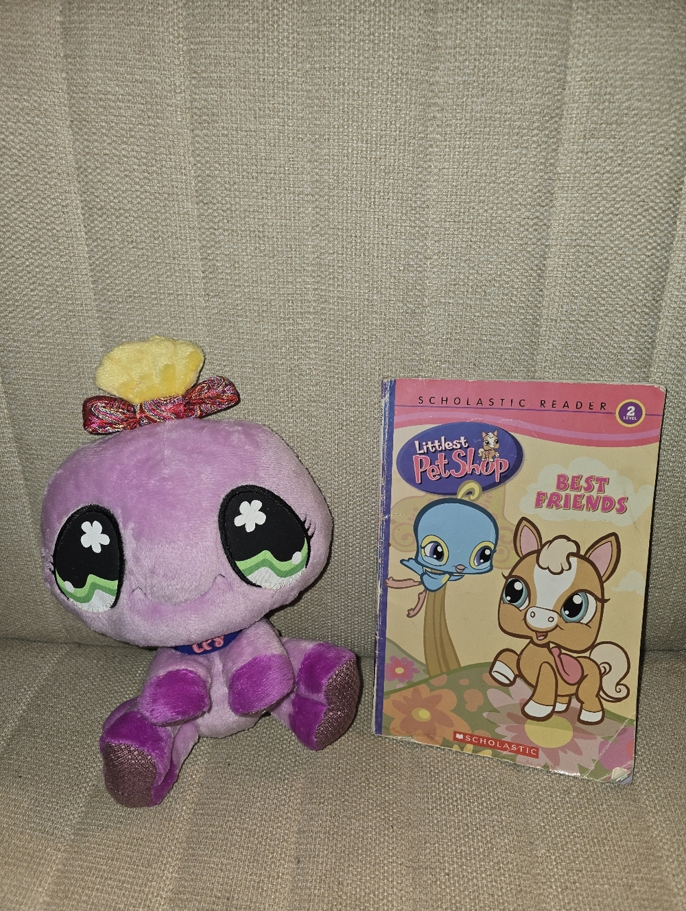 Littlest Pet Shop VIPs Interactive Pet 2007 Spider Lilac Plush